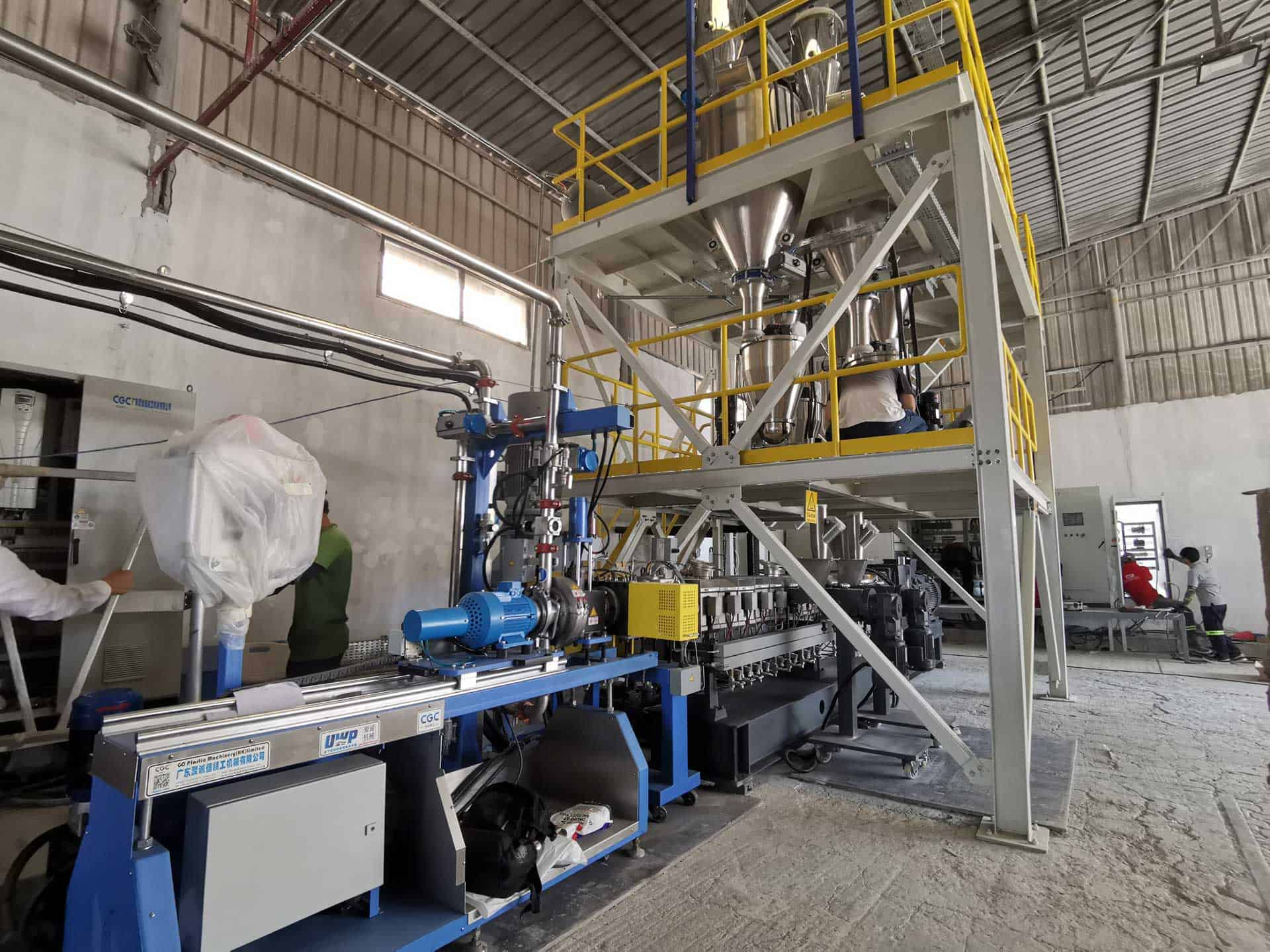 High-filling masterbatch underwater pelletizing production line