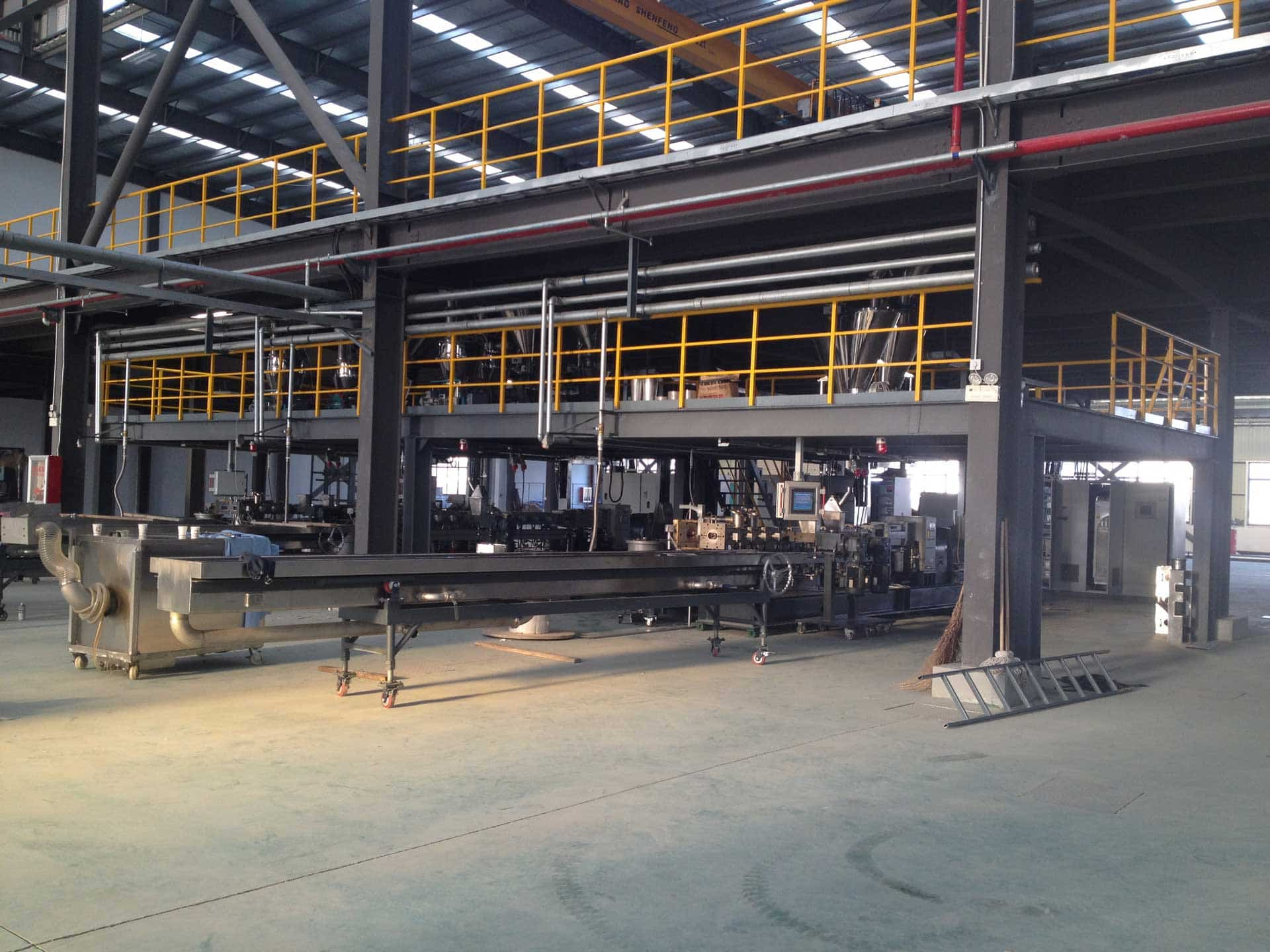 Engineering plastics production line